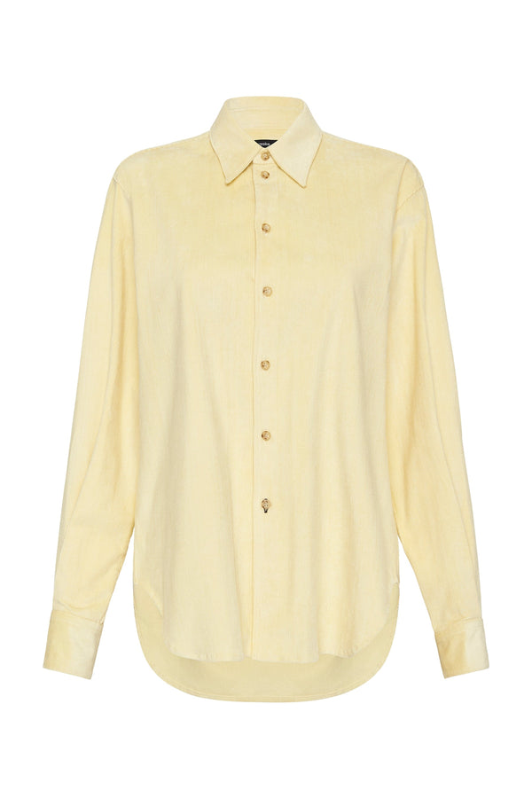 fine cord fitted shirt