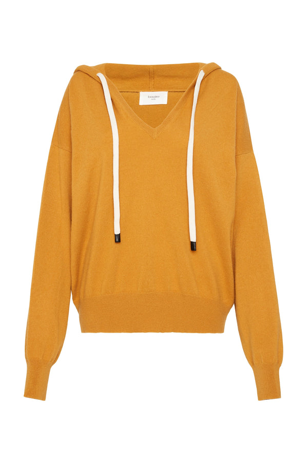 cashmere weekend hooded knit