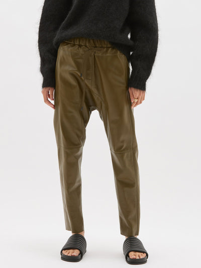 relaxed leather pant ll