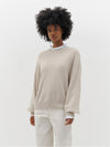 batwing cashmere crew knit