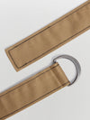 contrast stitch gabardine belt