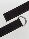 contrast stitch gabardine belt