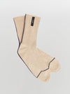 contrast cashmere stripe sock