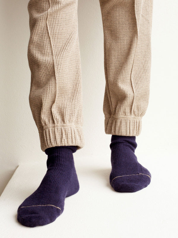 contrast cashmere stripe sock