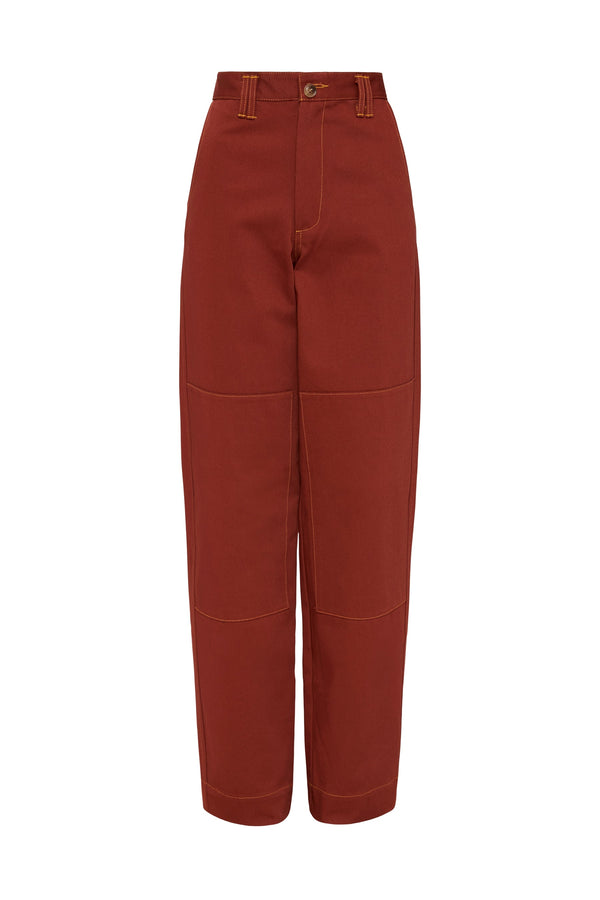 organic twill double knee pant