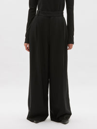 crepe pleated pant