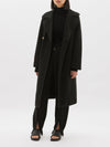 raised twill trench coat