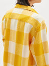 checked wool overshirt