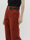 organic twill double knee pant