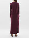 regular longerline long sleeve dress