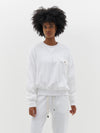 contrast panelled waffle sweat