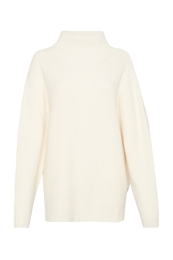 chunky ribbed turtle neck knit