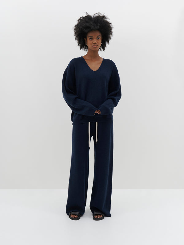cashmere weekend track pant