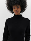 raised neck layering knit