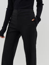 crepe bandless tailored pant