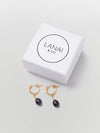 lanai & co black pearl drop earrings