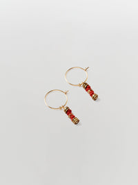 lanai & co red java drop earrings