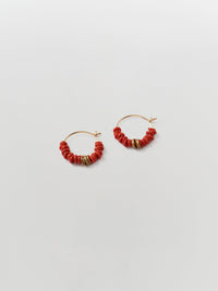 lanai & co red java mini hoops