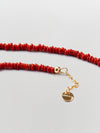 lanai & co red java glass necklace