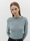 regular raised neck long sleeve t.shirt