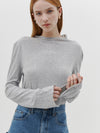 regular raised neck long sleeve t.shirt