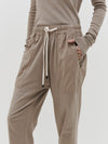 double jersey contrast tapered pant