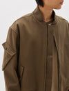 mercerised cotton twill bomber