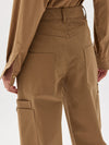 gabardine slouch pant