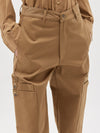 gabardine slouch pant