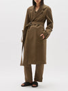 mercerised cotton twill trench