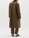 mercerised cotton twill trench