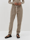 pin tuck detail waffle pant