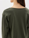 coverstitch detail long sleeve t.shirt