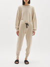 cashmere stitch detail pant