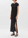 cap sleeve longerline dress